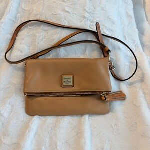 Dooney & Bourke Tan Leather Crossbody Bag xtra pouch
